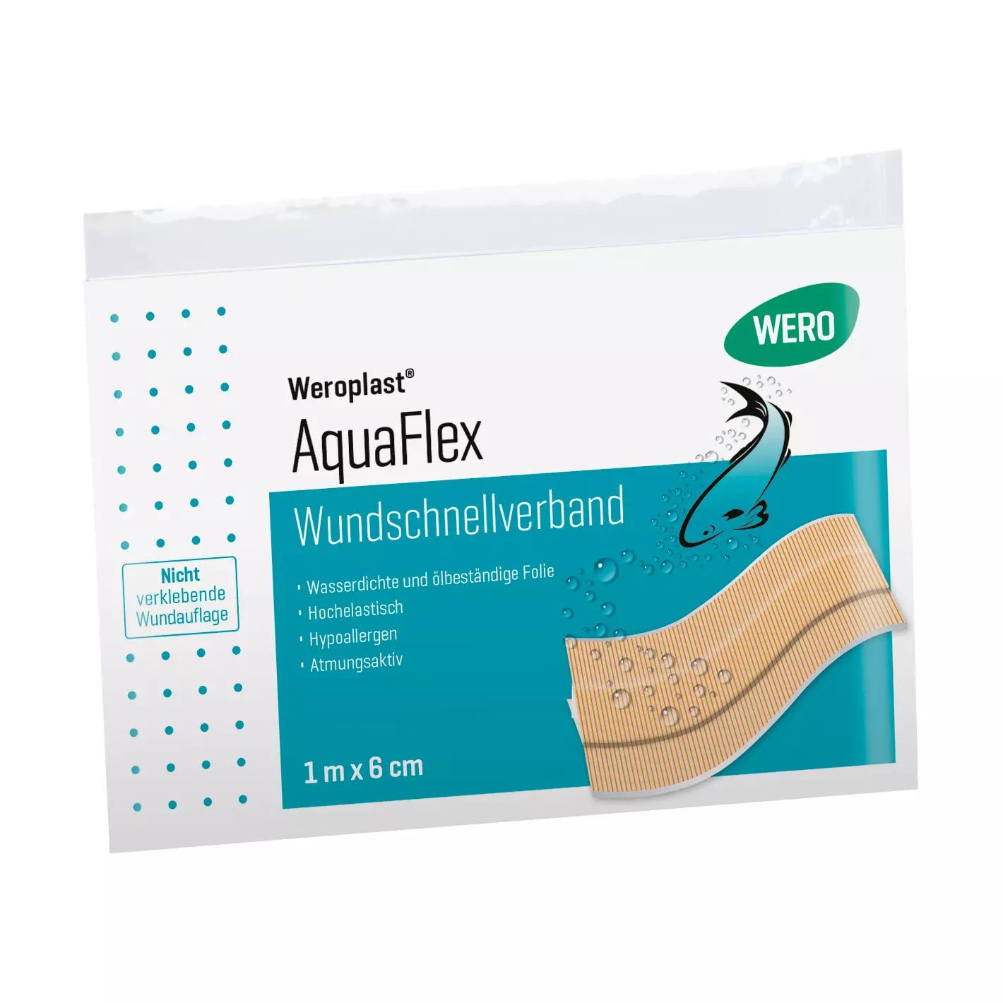 Wundschnellverband Weroplast® AquaFlex - 6 cm, 1 m