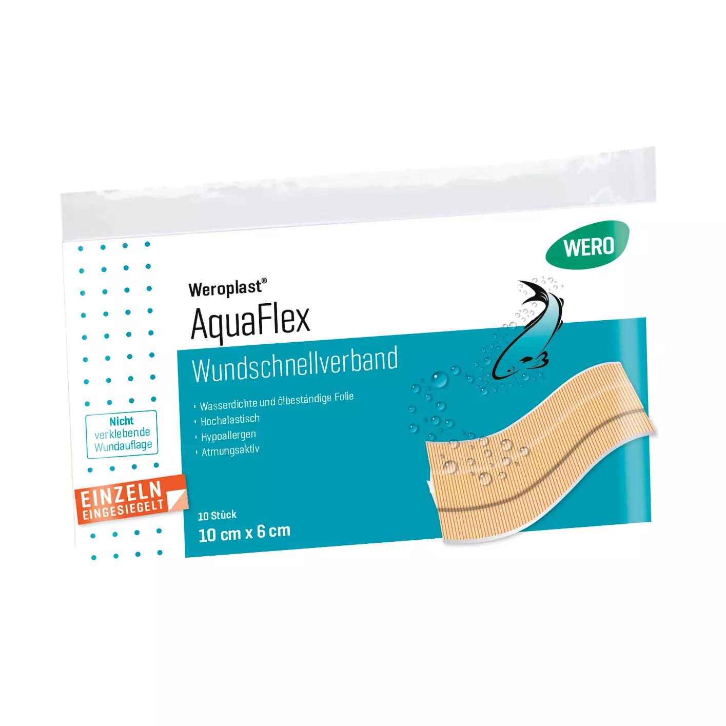 Wundschnellverband Weroplast® AquaFlex - 6 cm, 10 cm