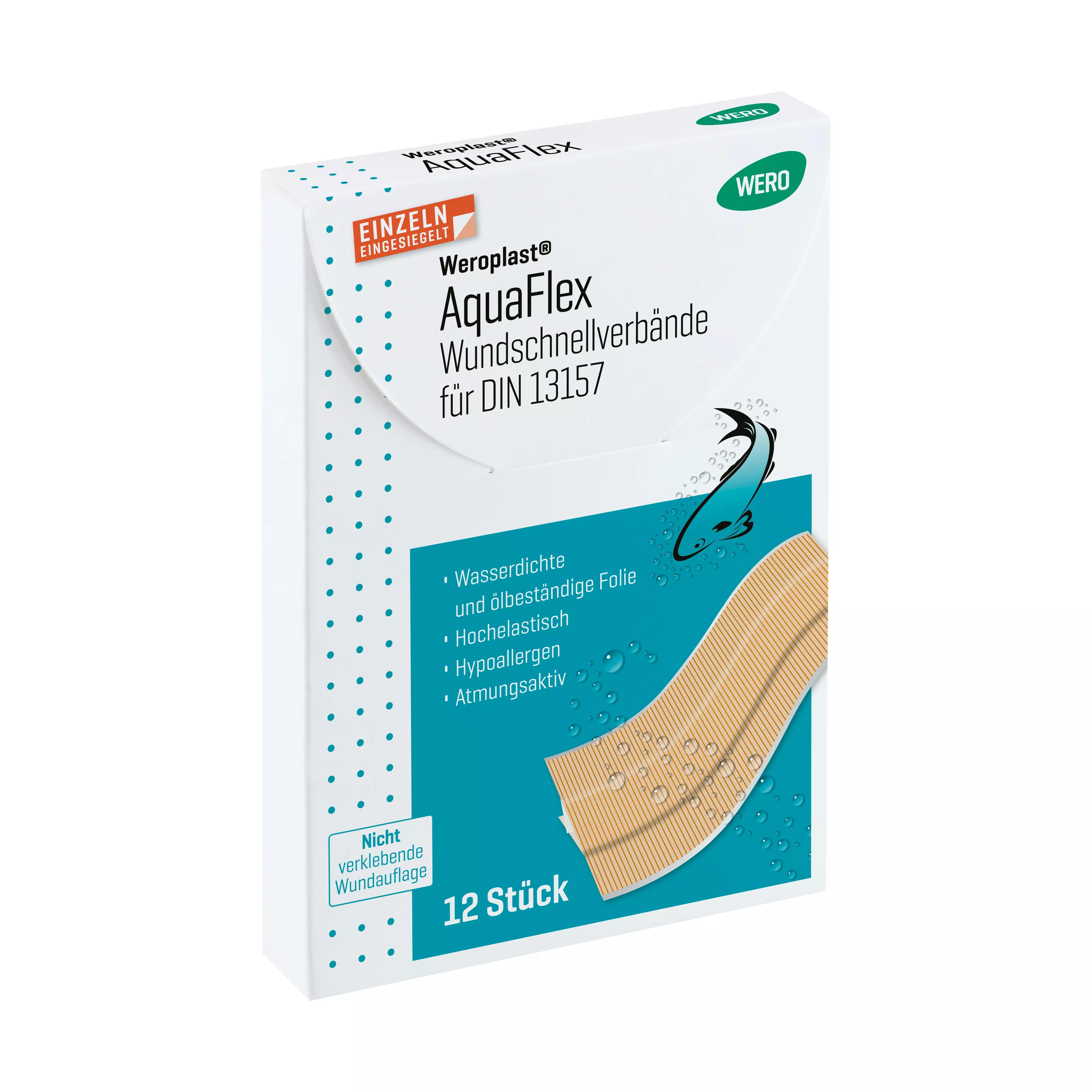 Weroplast® AquaFlex Pflaster - Wundschnellverbände DIN 13157