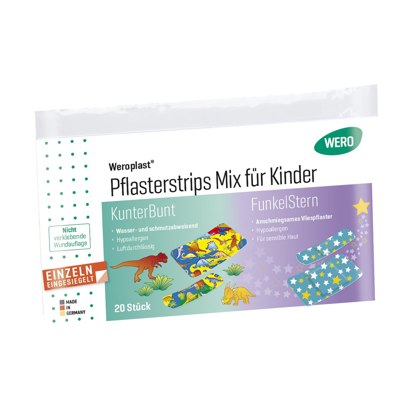 Weroplast® Pflasterstrips Mix für Kinder, 20 Stk