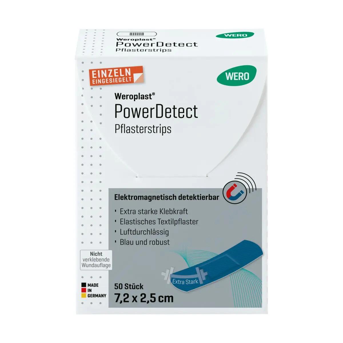 Pflasterstrips Weroplast® PowerDetect - 7,2 cm, 2,5 cm