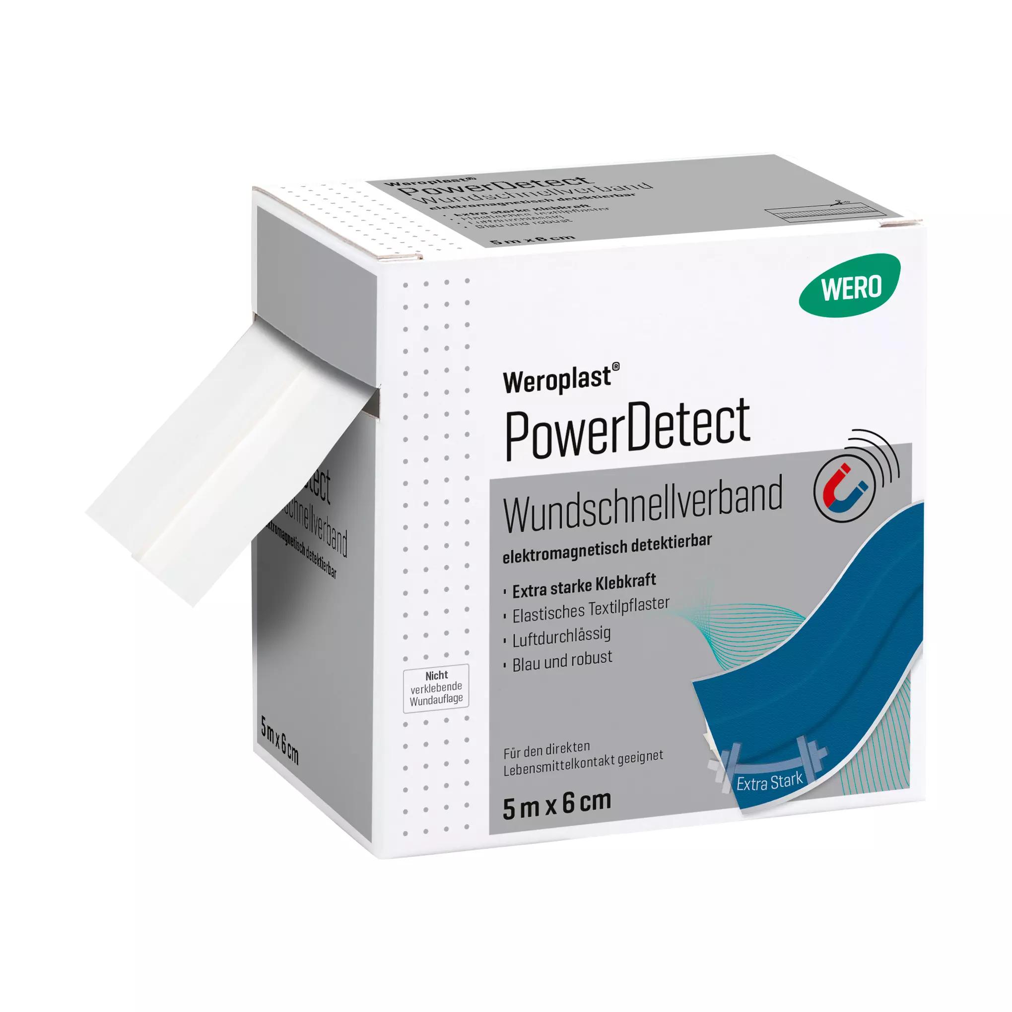 Wundschnellverband Weroplast® PowerDetect - 6 cm, 5 m