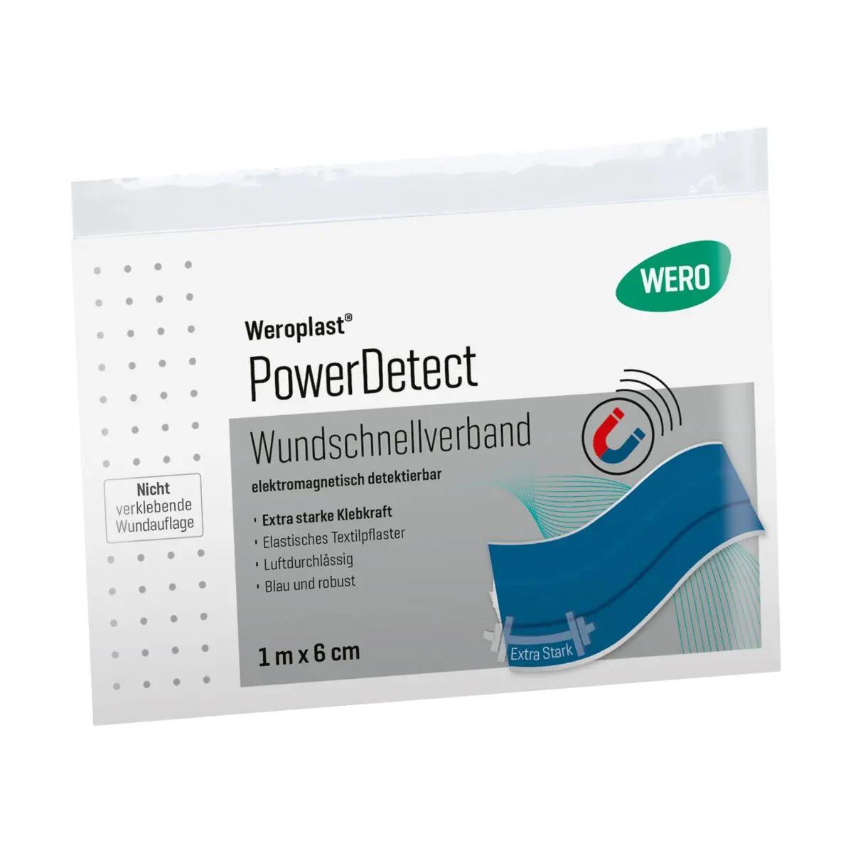 Wundschnellverband Weroplast® PowerDetect - 6 cm, 1 m