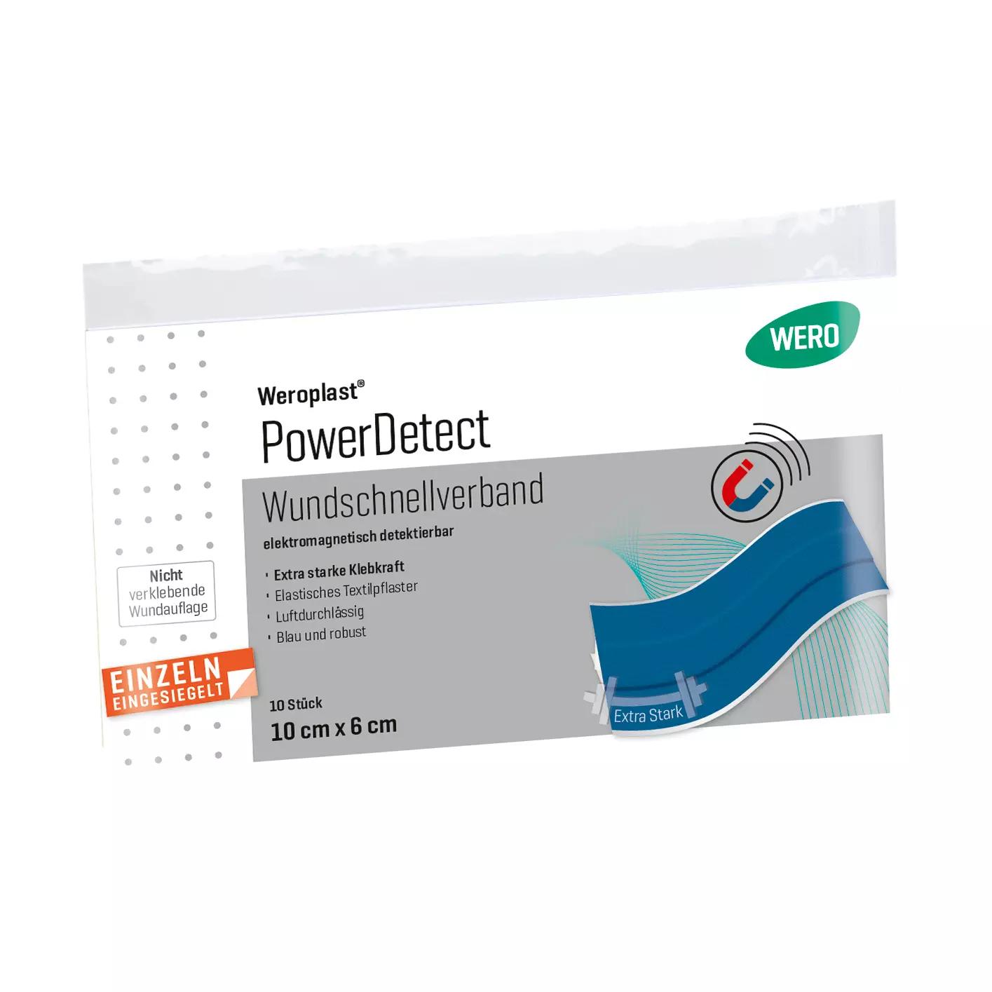 Wundschnellverband Weroplast® PowerDetect - 6 cm, 10 cm