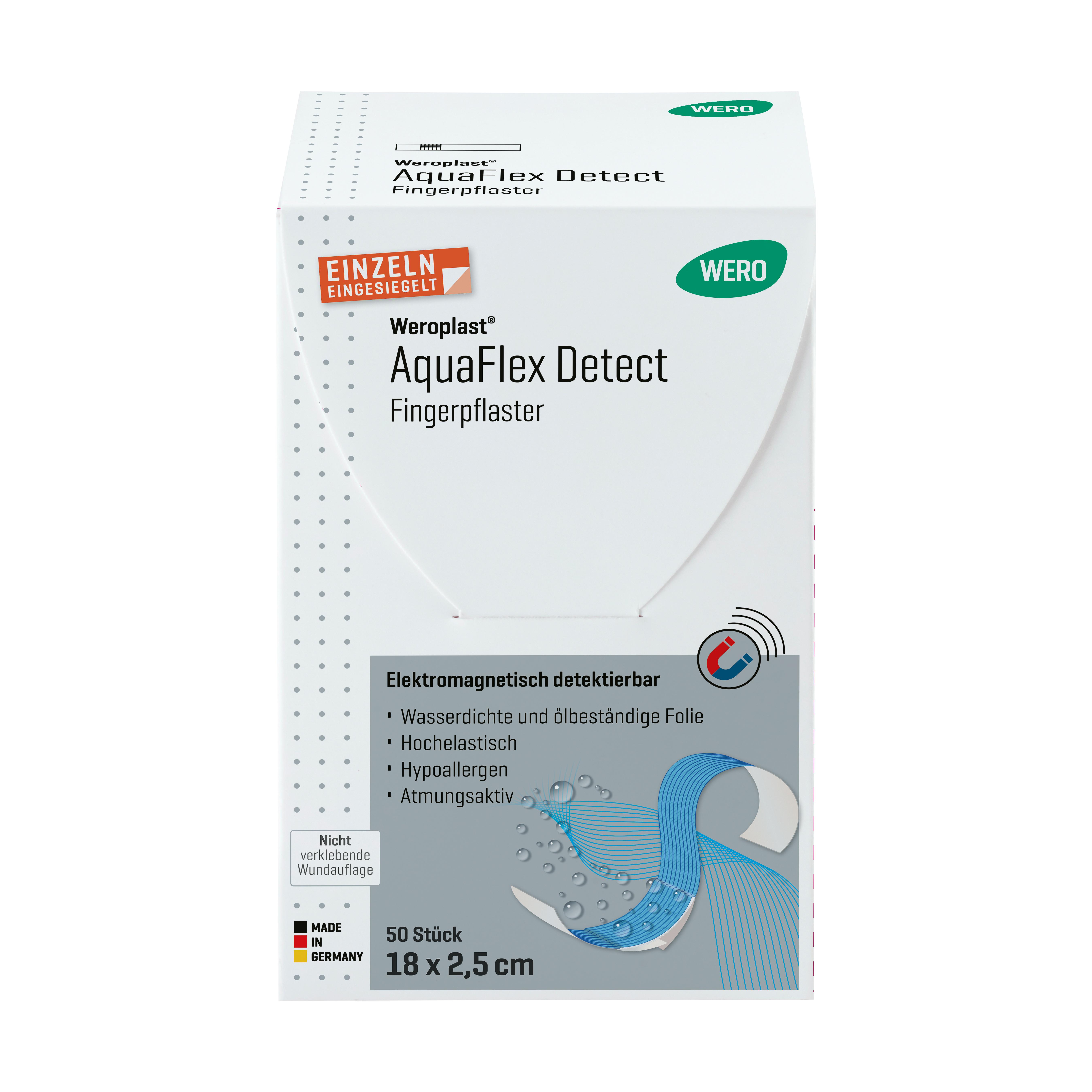 Weroplast® AquaFlex Detect Fingerpflaster - 2,5 cm, 18 cm