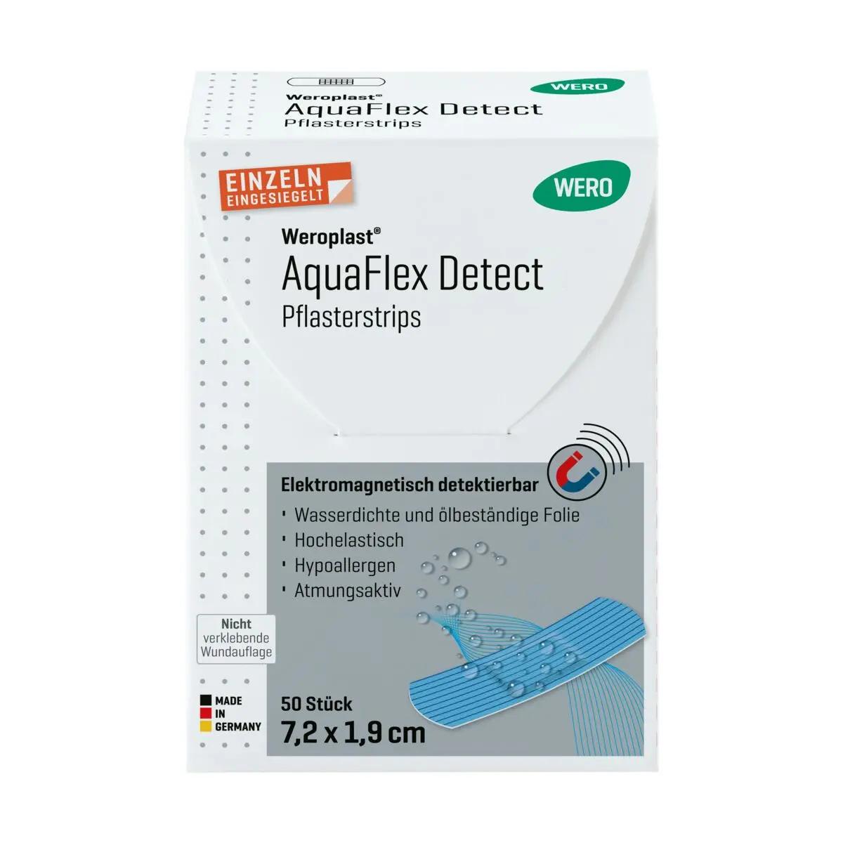 Weroplast® AquaFlex Detect Pflasterstrips - 1,9 cm, 7,2 cm