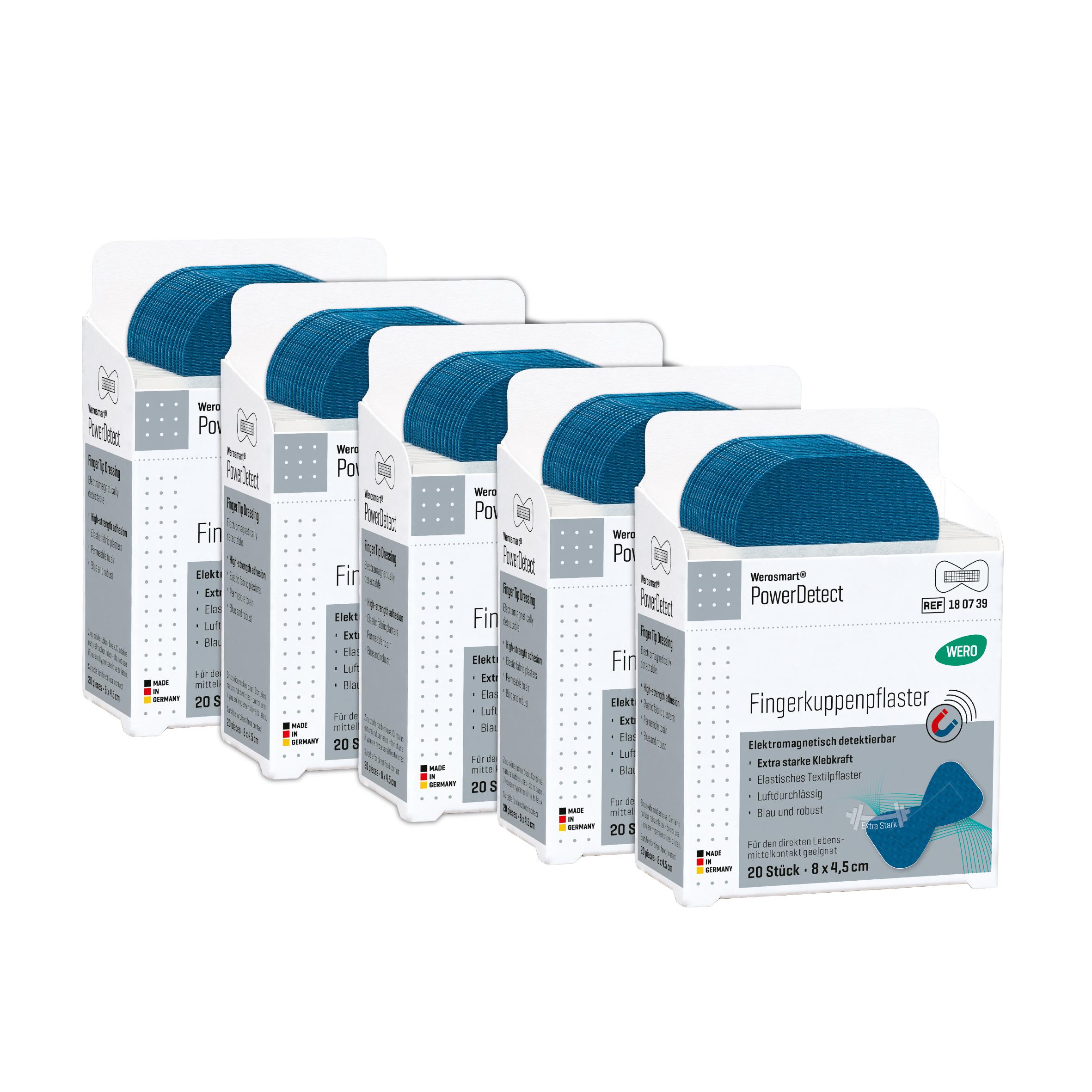 Werosmart® PowerDetect Pflasterspender-Einsätze Fingerkuppenpflaster - 8 cm, 5 Einsätze