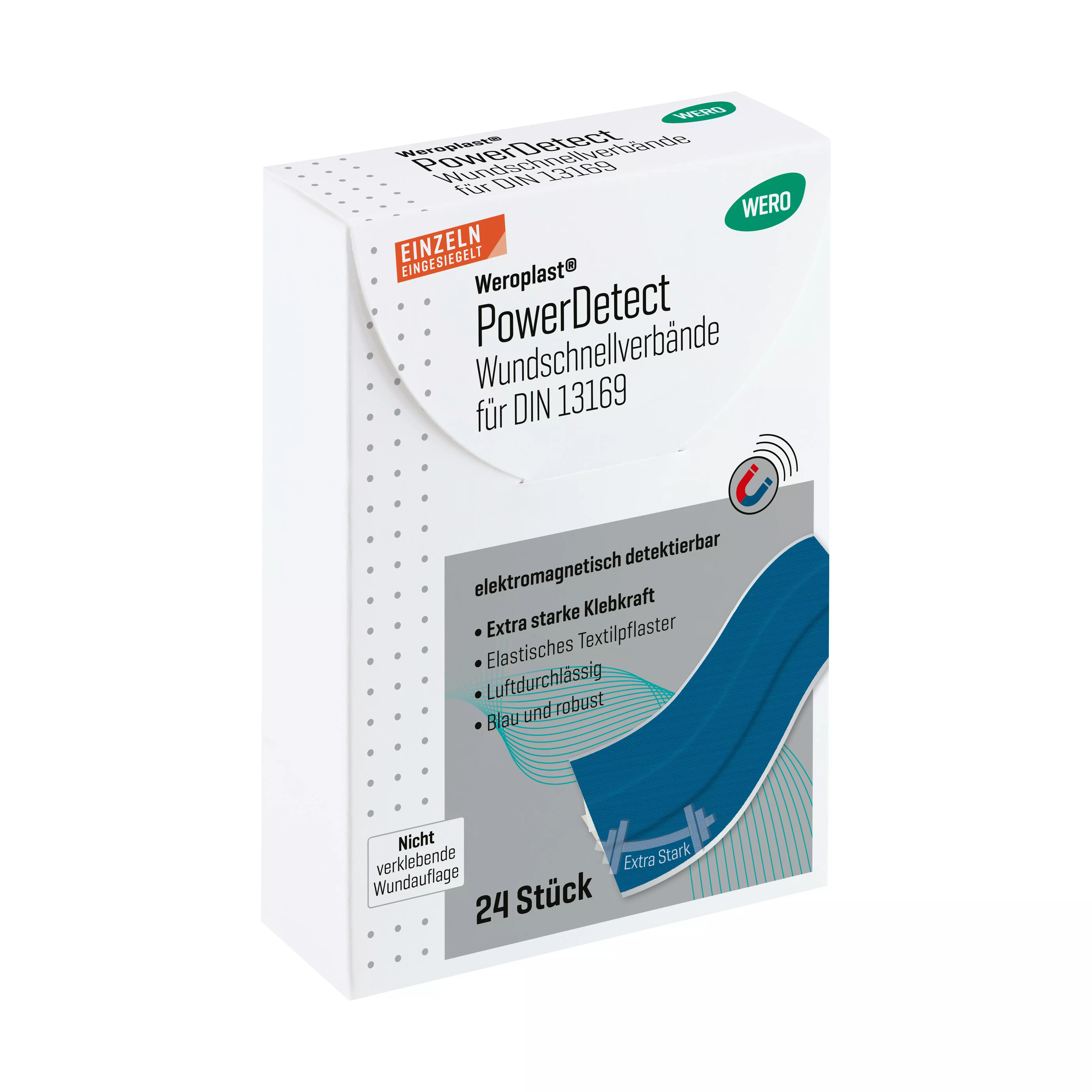 Pflasterset Weroplast® PowerDetect - Wundschnellverbände DIN 13169
