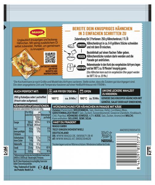Maggi Fix Airfryer Knusper Hähnchen Käse 44G