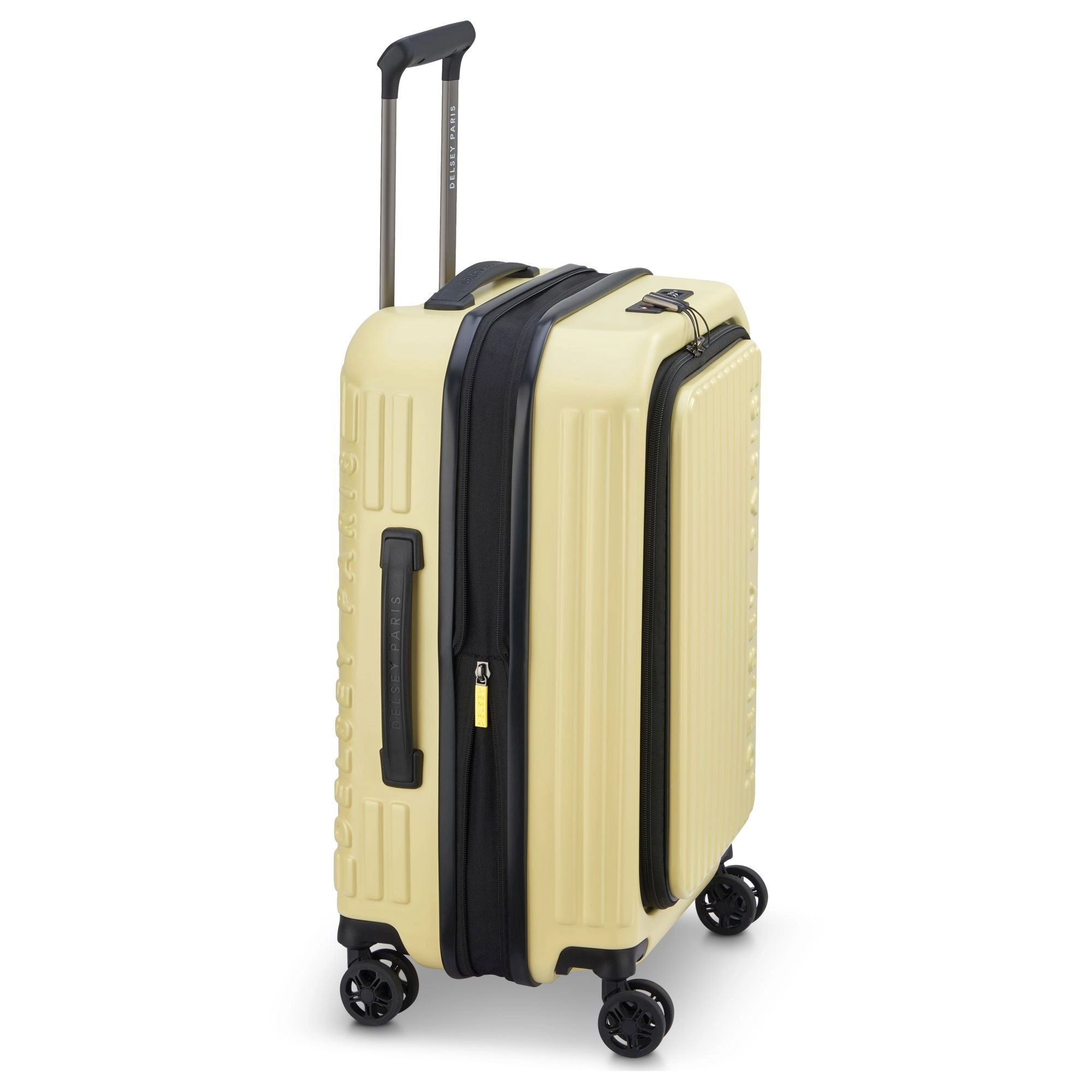 Delsey Paris Securitime - 4-Rollen-Trolley M 66 cm erw. (blassgelb)