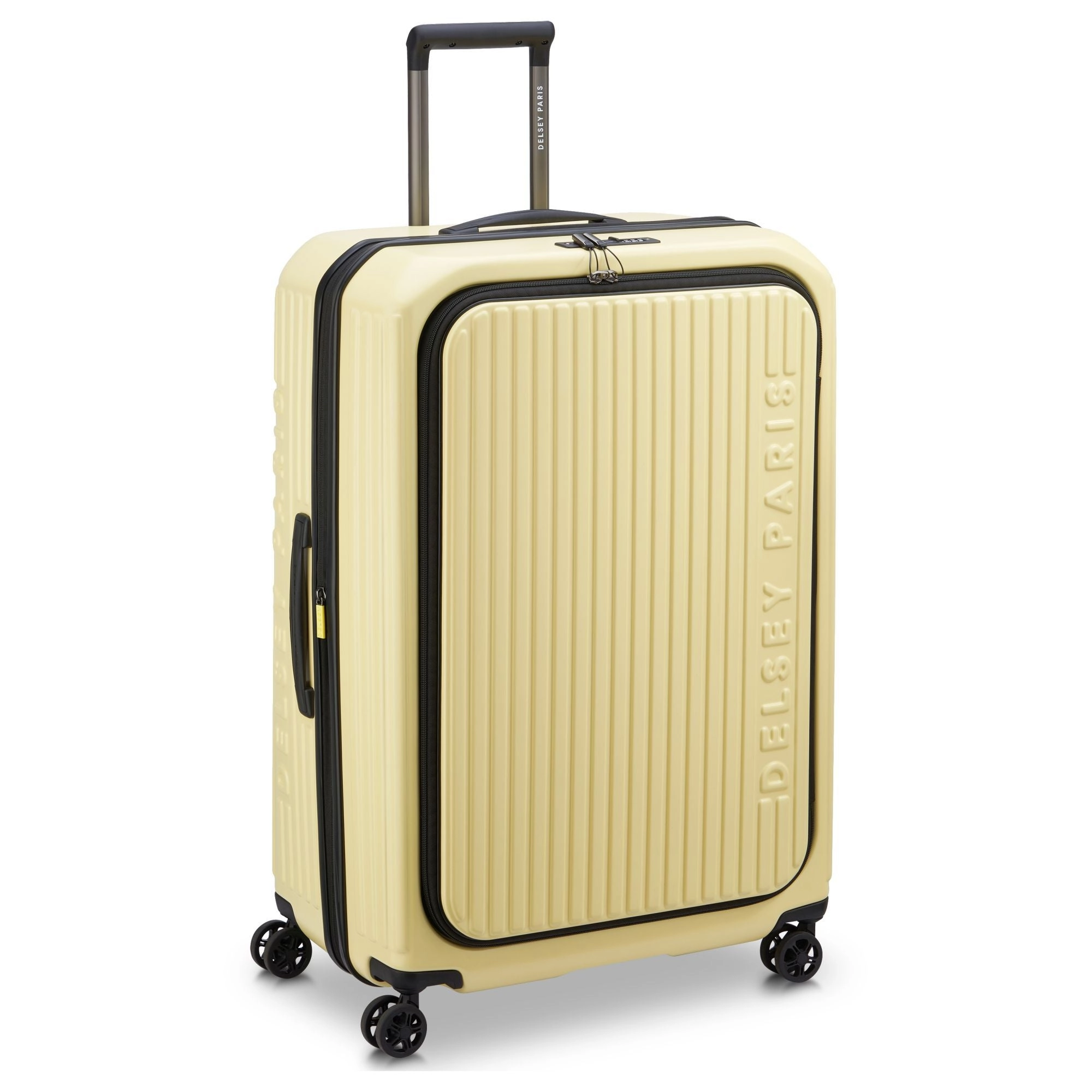 Delsey Paris Securitime - 4-Rollen-Trolley L 77 cm erw. (blassgelb)