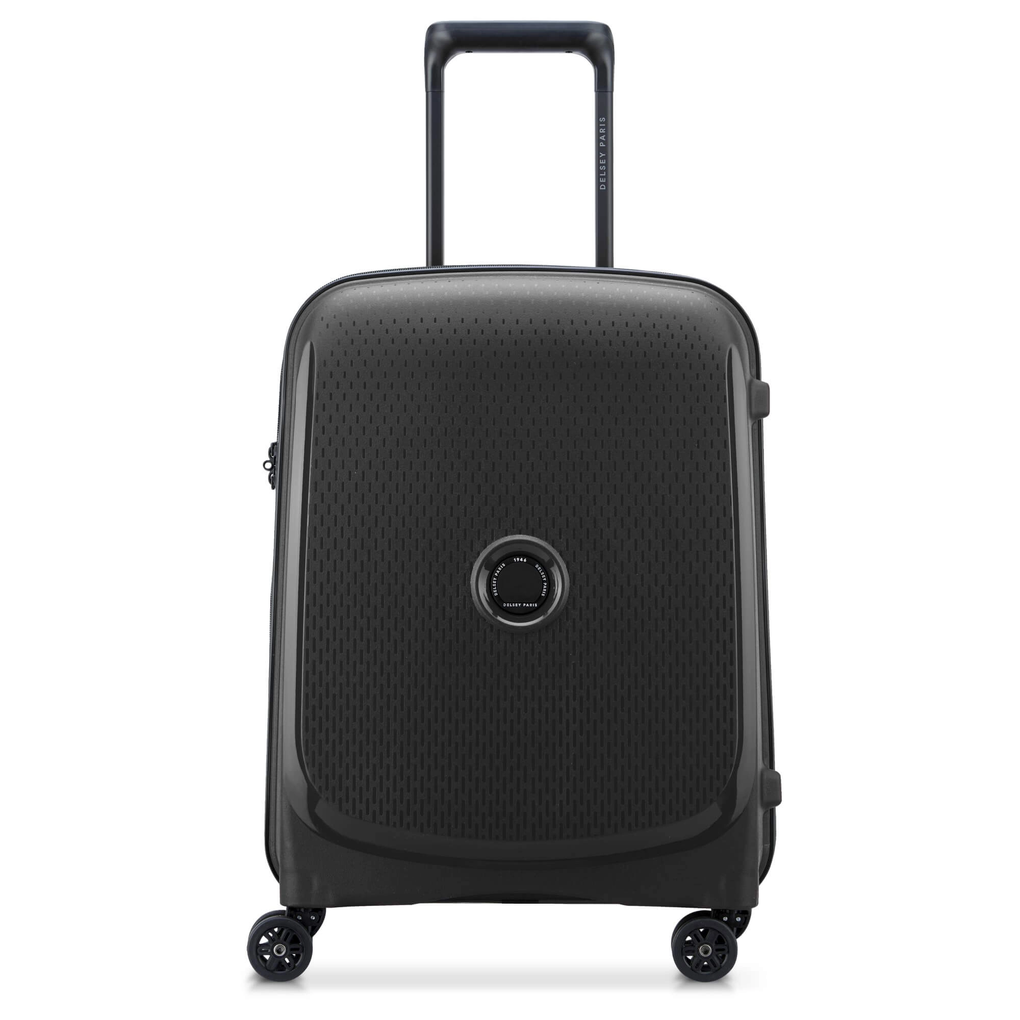 Delsey Paris Belmont Plus Slim Line - 4-Rollen-Kabinentrolley recycelt 55 cm (schwarz)