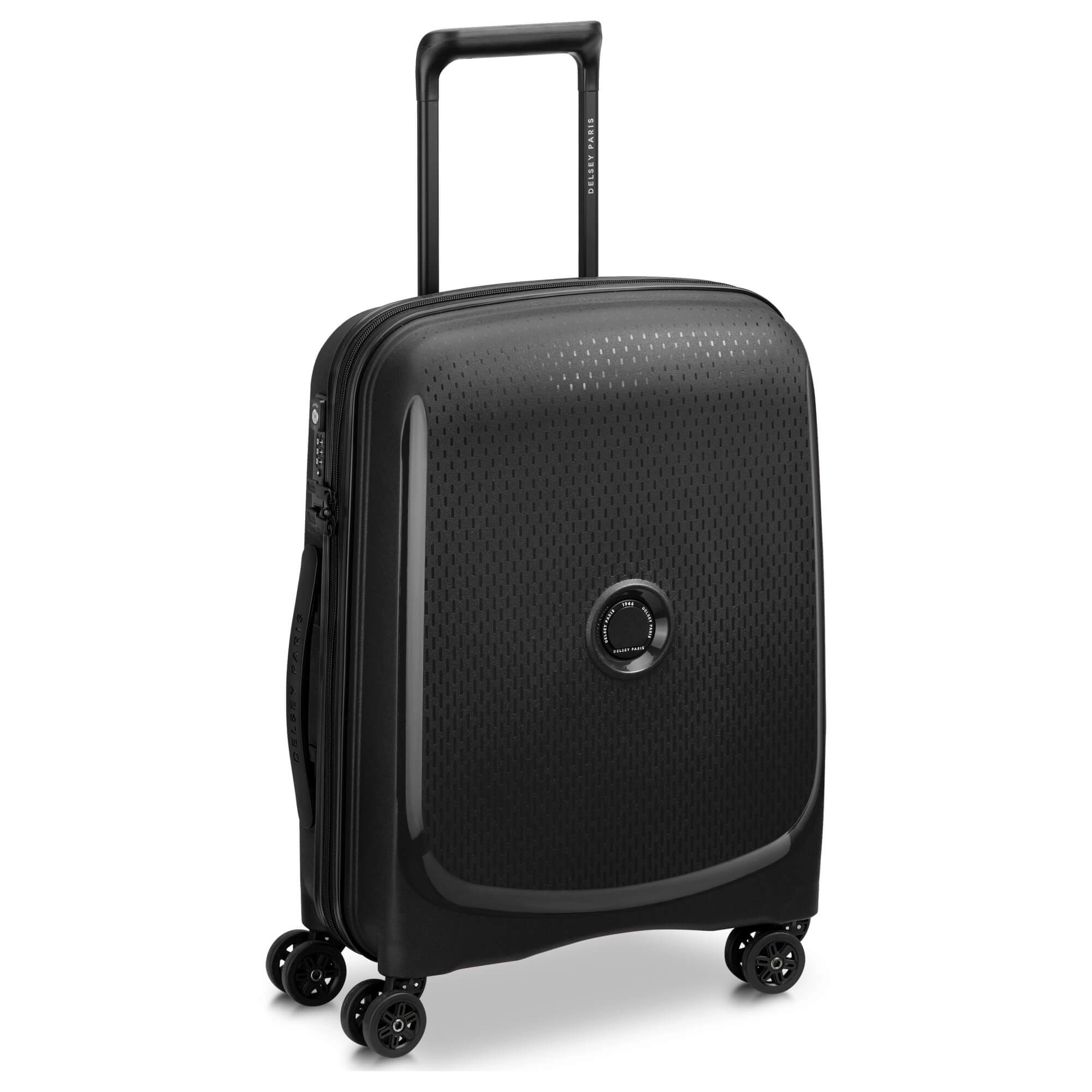 Delsey Paris Belmont Plus Slim Line - 4-Rollen-Kabinentrolley recycelt 55 cm (schwarz)