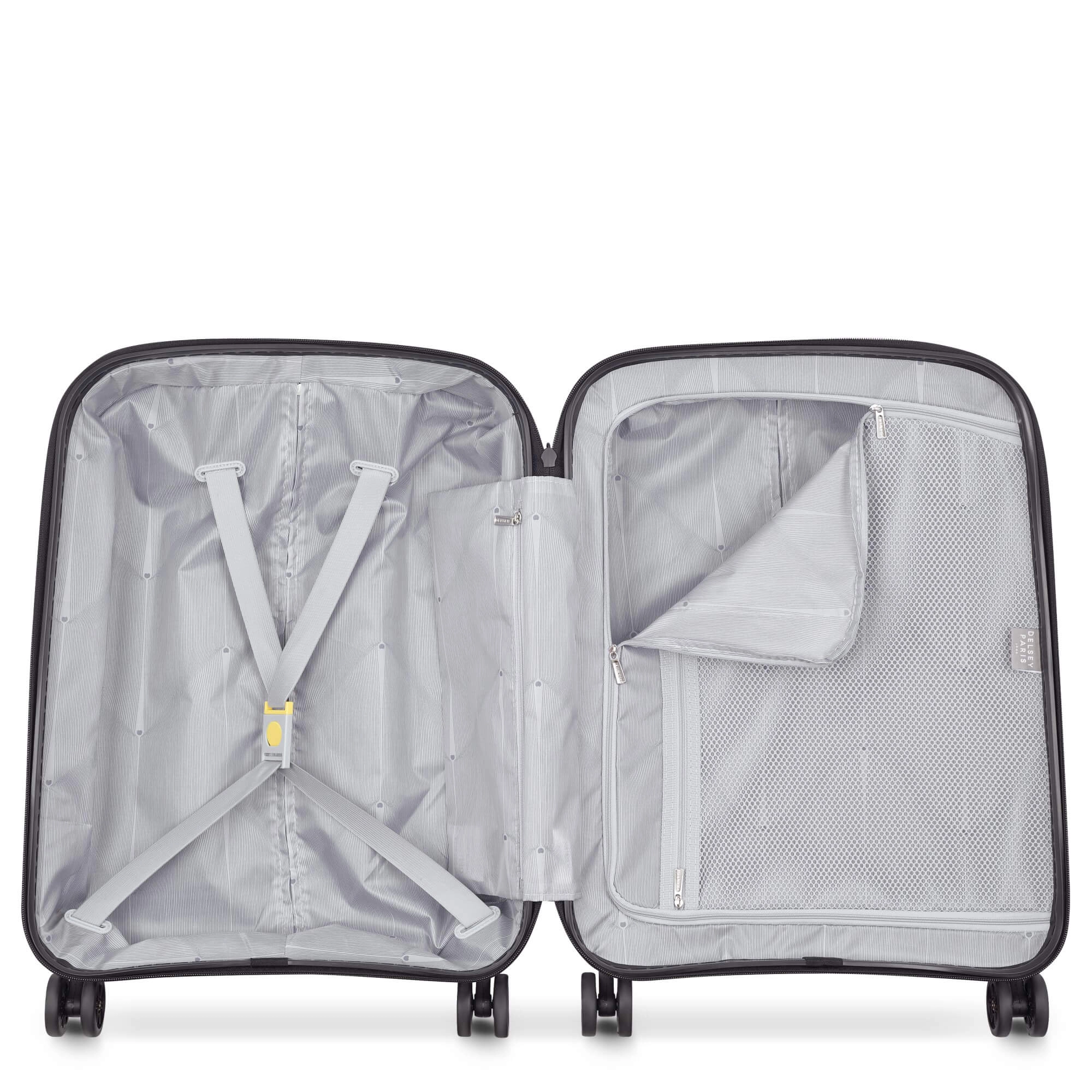 Delsey Paris Belmont Plus Slim Line - 4-Rollen-Kabinentrolley recycelt 55 cm (schwarz)