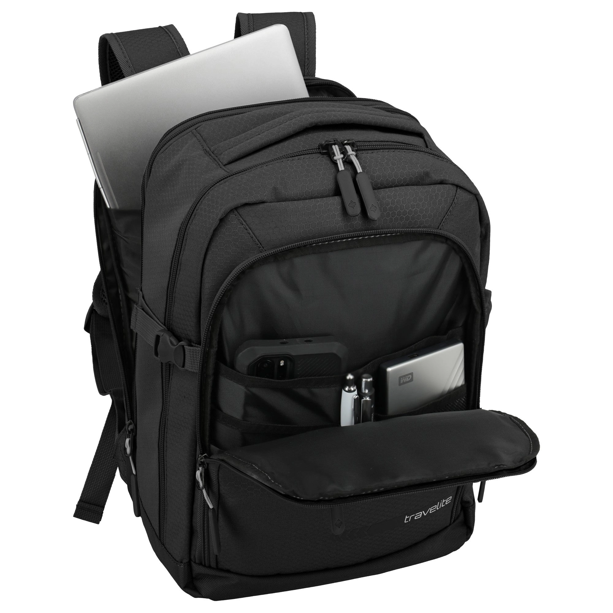 Travelite Kick-Off - Kabinen-Rucksack 40 cm (schwarz)