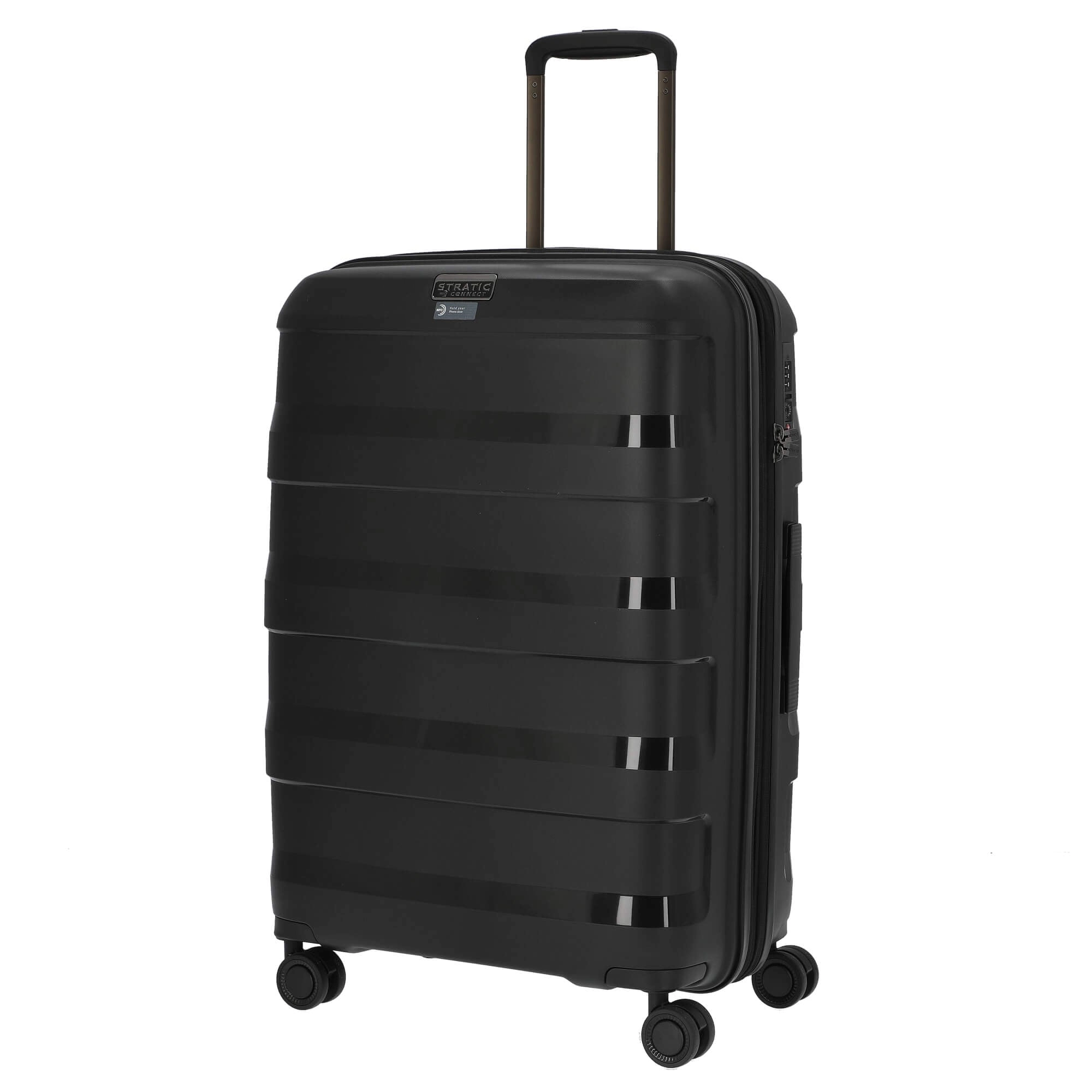 Stratic Straw+ - 4-Rollen-Trolley 66 cm M erw. (black)