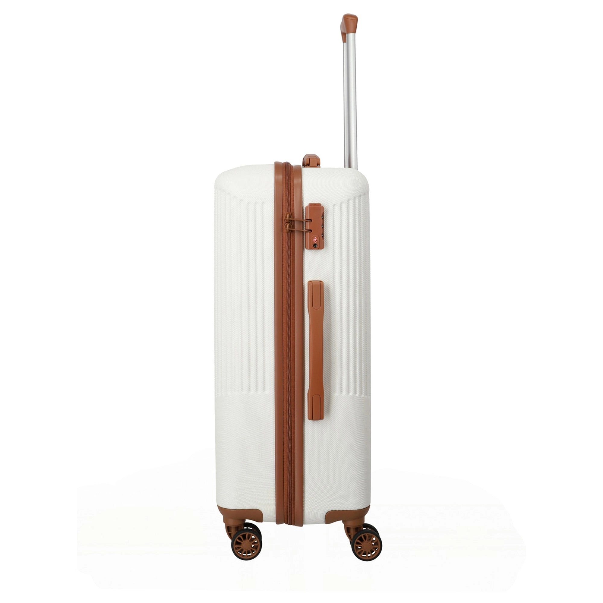 Travelite Bali - 4-Rollen-Trolley M 67 cm (weiß/cognac)