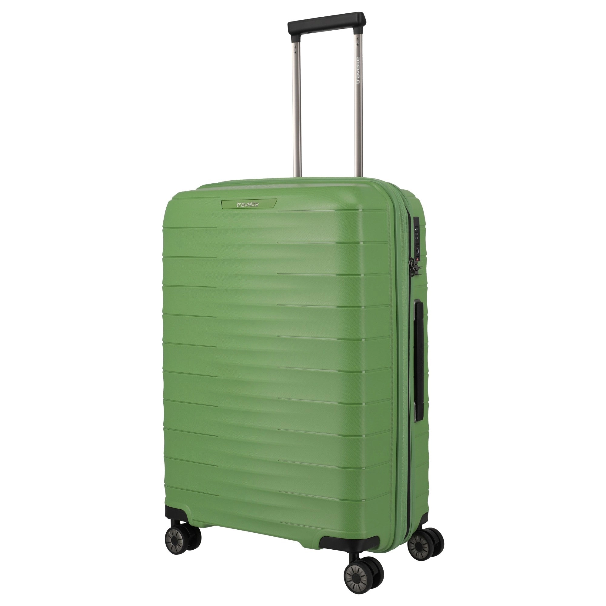 Travelite Mooby - 4-Rollen-Trolley M 66 cm erw. (grün)
