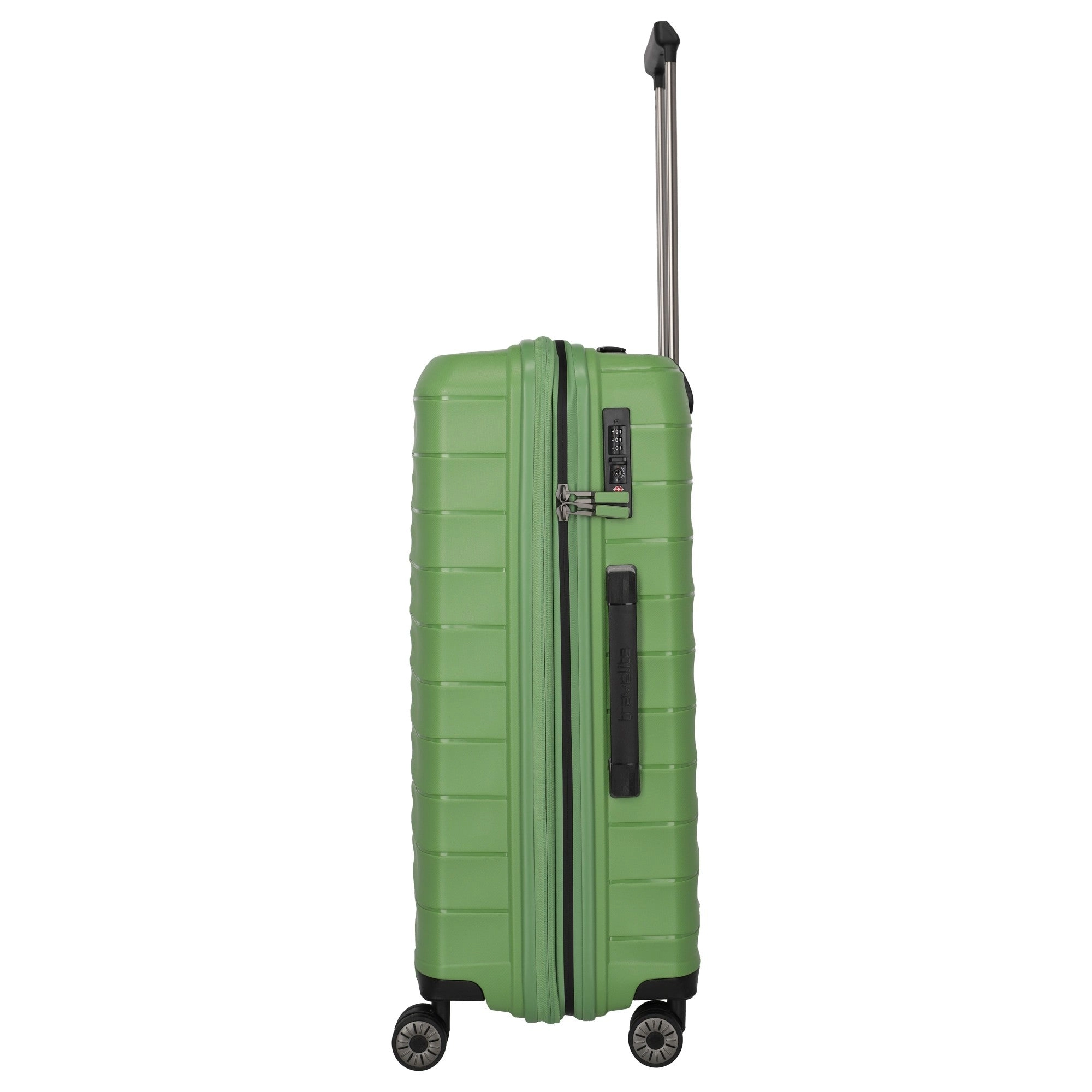 Travelite Mooby - 4-Rollen-Trolley M 66 cm erw. (grün)
