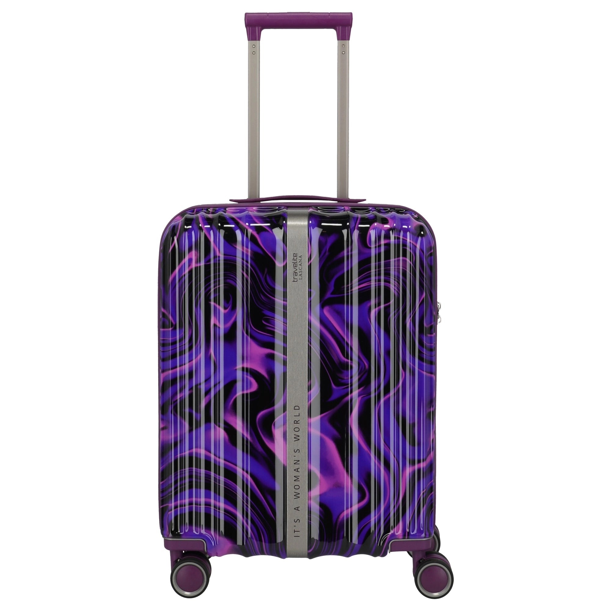 Travelite LASCANA Edition - 4-Rollen-Kabinentrolley 55 cm (purple swirl)