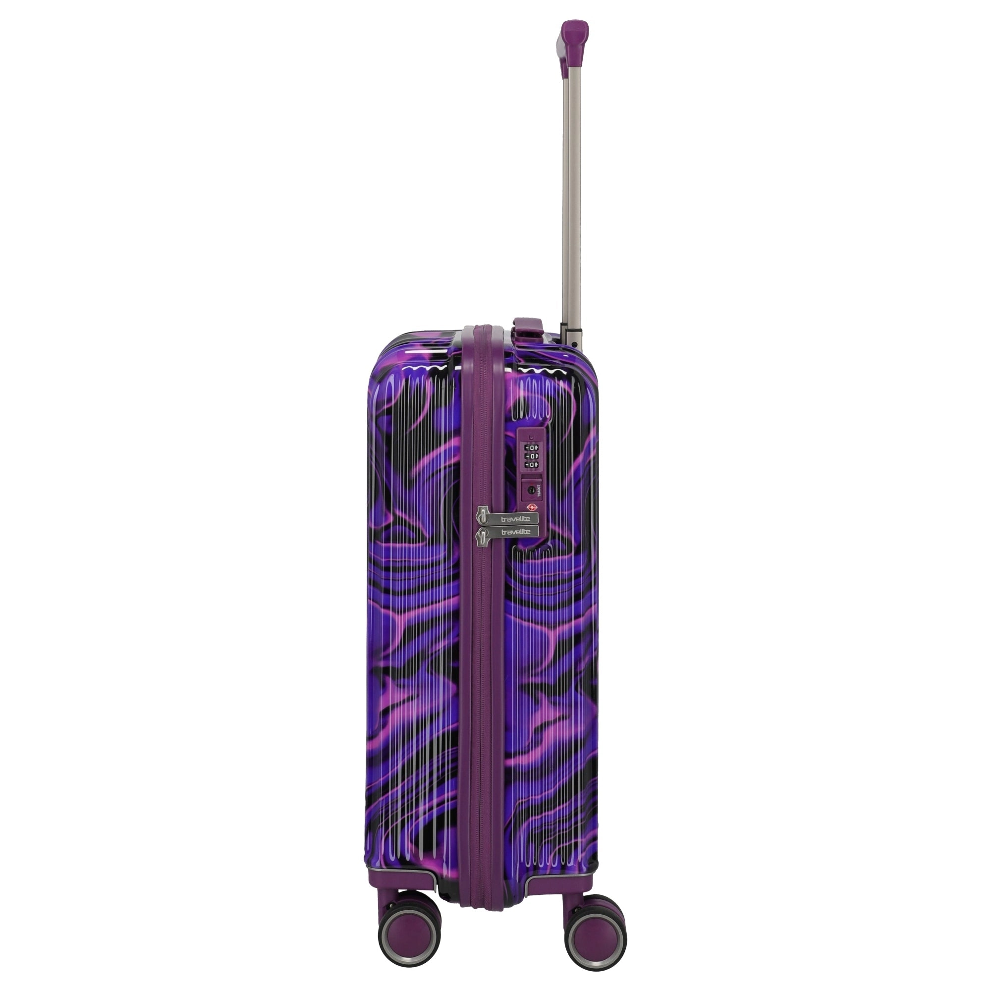 Travelite LASCANA Edition - 4-Rollen-Kabinentrolley 55 cm (purple swirl)