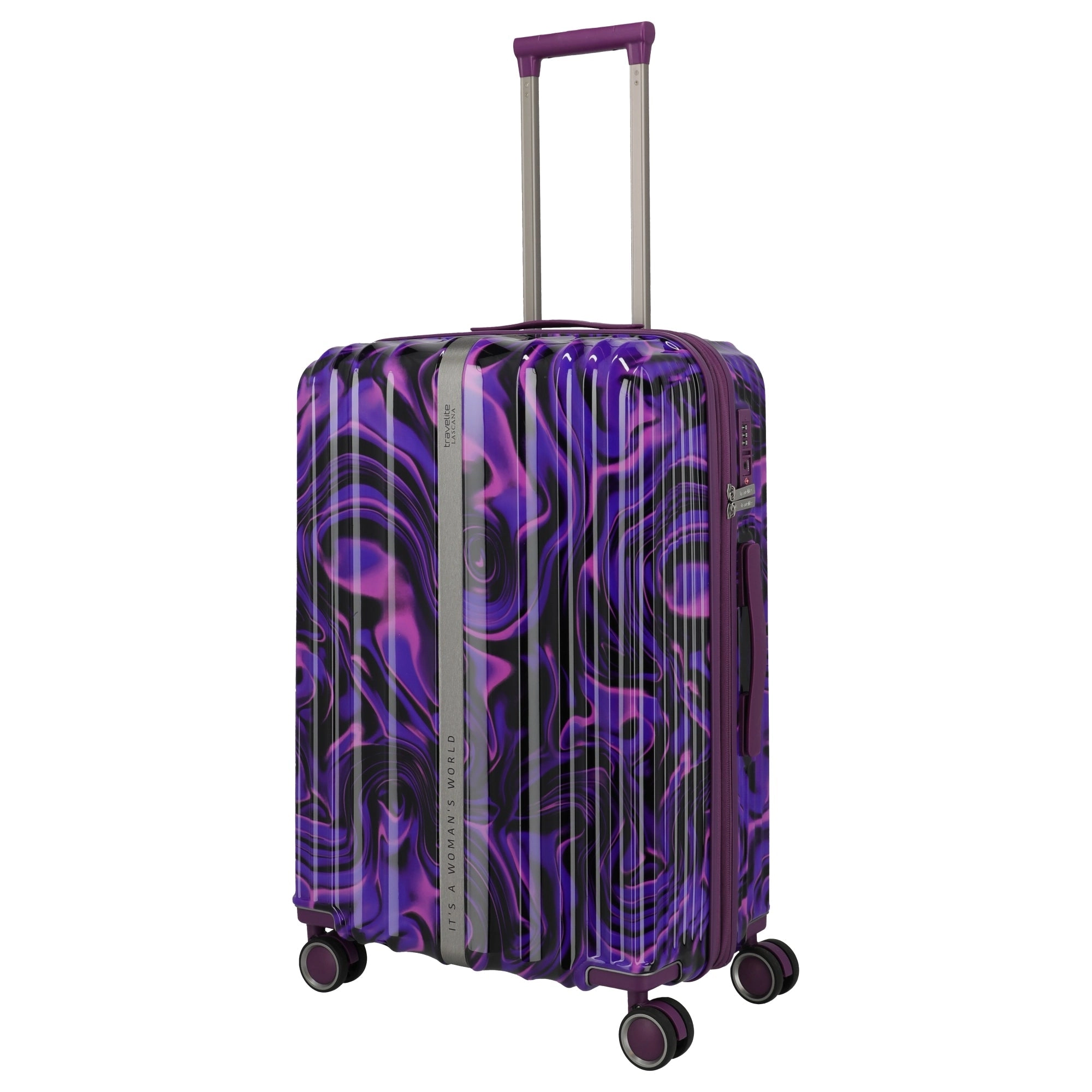 Travelite LASCANA Edition - 4-Rollen-Trolley 65 cm (purple swirl)