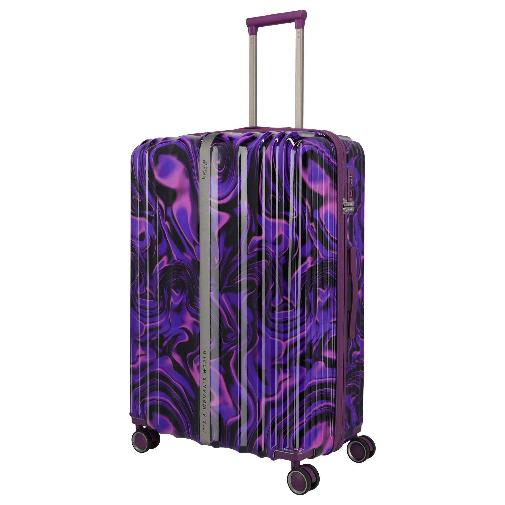 Travelite LASCANA Edition - 4-Rollen-Trolley 76 cm (purple swirl)