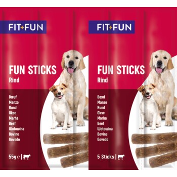 FIT+FUN Fun Sticks 20x55g Rind