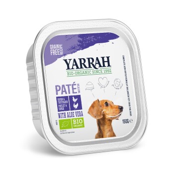 Yarrah Bio Nassfutter Adult Pastete 12x150 g Truthahn mit Aloe Vera