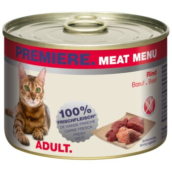 PREMIERE Meat Menu Adult Rind 6x200 g