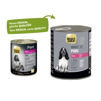 SELECT GOLD Pure Adult Pferd 6x800 g