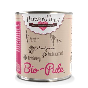 HerzensHund Adult 6x800g Bio Pute