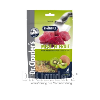Dr. Clauder's Meat'n'Fruit Kiwi & Hühnchen Snack - 10x 80g