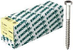 Sechskant-Holzschraube DIN 571 10x 70 zn E-NORMpro 100 Stück