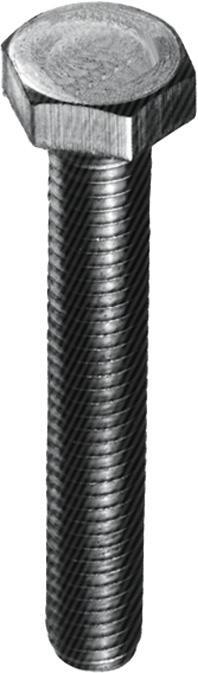 Sechskantschraube DIN 933 M 6x 12 8.8 zn E-NORMpro 500 Stück