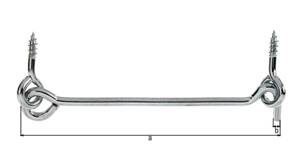 Sturmhaken mit Öse z.Einschrauben