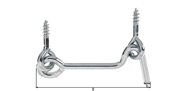Sturmhaken mit Öse z.Einschrauben