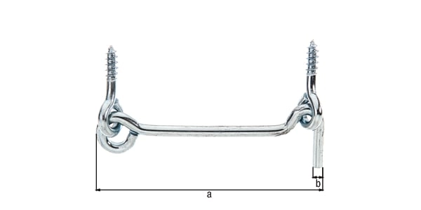 Sturmhaken mit Öse z.Einschrauben