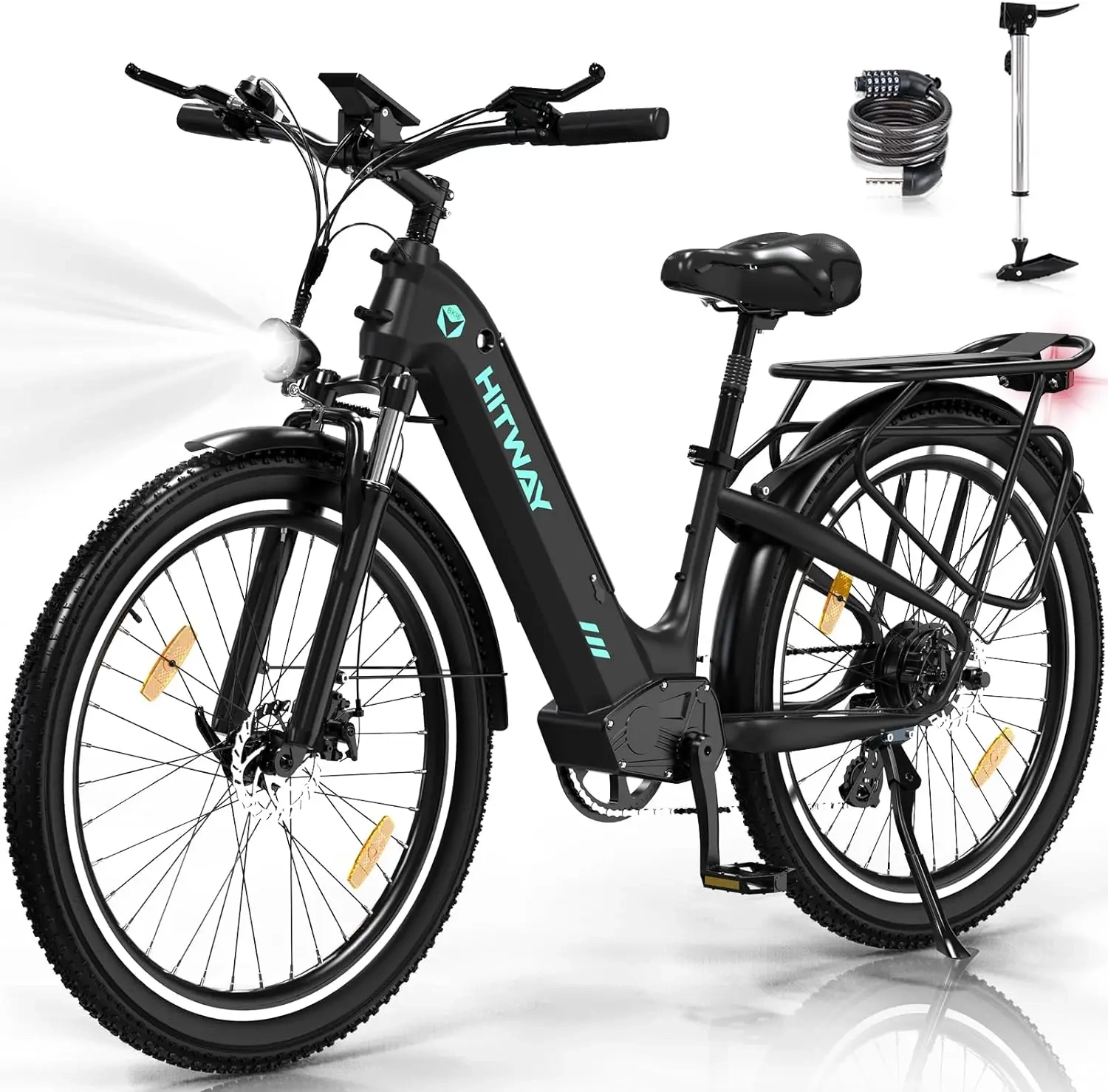 Hitway 26x3,0 stadt elektrisches fahrrad penelec w city cruister e boot 48v 18ah austauschbare batterie 55-80km 7 geschwindigkeit schalter e ke