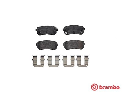 BREMBO Bremsbelagsatz P 30 068 Bremsbeläge,Bremsklötze HYUNDAI,KIA,Tucson (TL, TLE),ix20 (JC),Kona (OS),KONA Kasten/SUV (OS, OSE, OSI),SONATA VII (LF)