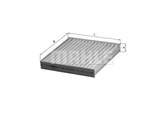 MAHLE ORIGINAL Innenraumfilter LA 395 Filter, Innenraumluft,Pollenfilter VW,AUDI,MERCEDES-BENZ,Passat Variant (3C5)