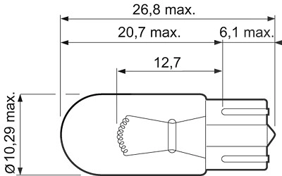 VALEO Glühlampe, Blinkleuchte 032211  VW,AUDI,MERCEDES-BENZ,Golf IV Schrägheck (1J1),Golf V Schrägheck (1K1),POLO (9N_),TOURAN (1T1, 1T2)