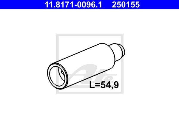 ATE Führungsbolzen 11.8171-0096.1 Bremssattel Bolzen,Führungshülsensatz VW,AUDI,MERCEDES-BENZ