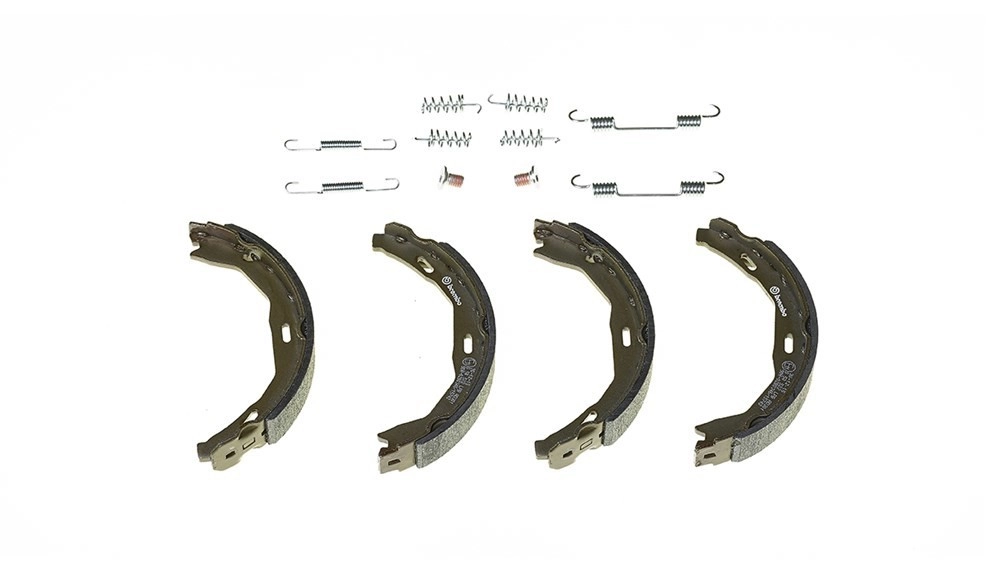 BREMBO Handbremsbeläge S 50 522 Handbremsbacken,Bremsbackensatz, Feststellbremse MERCEDES-BENZ,C-Klasse Limousine (W204),C-Klasse T-modell (S204)