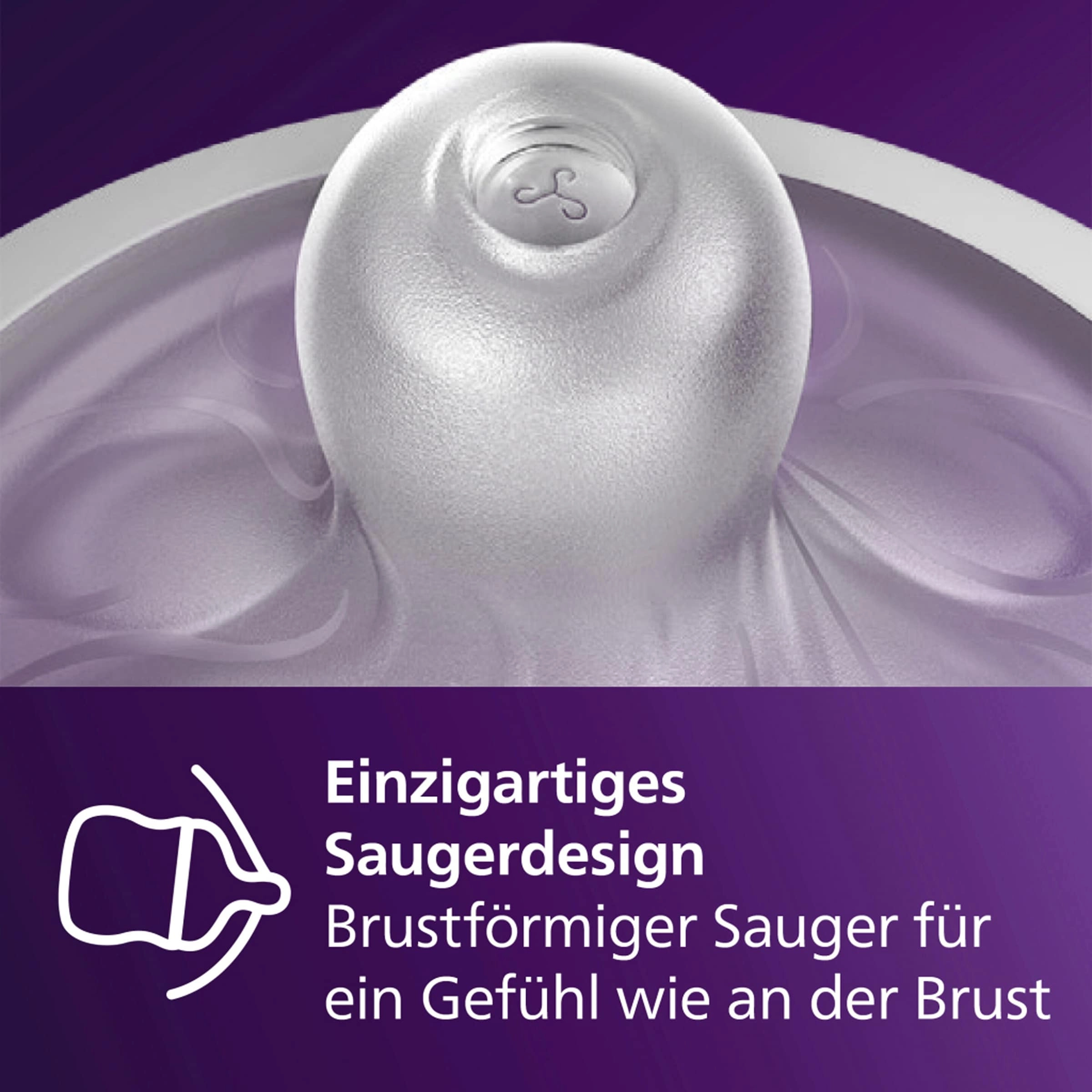 Philips Avent Babyflasche Natural Response, AirFree, 125ml, ab Geburt