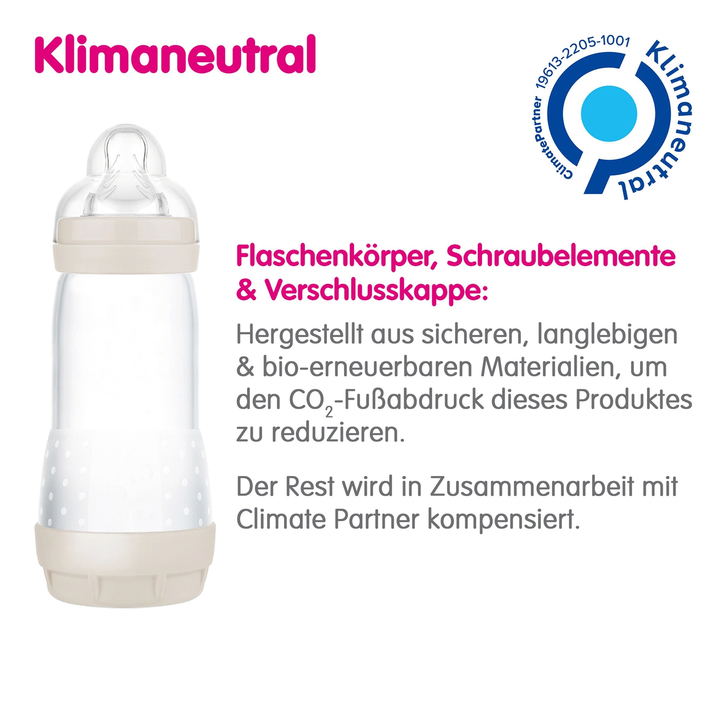 Mam Babyflasche Easy Start matt, Anti-Kolik, 320 ml, ab 4M