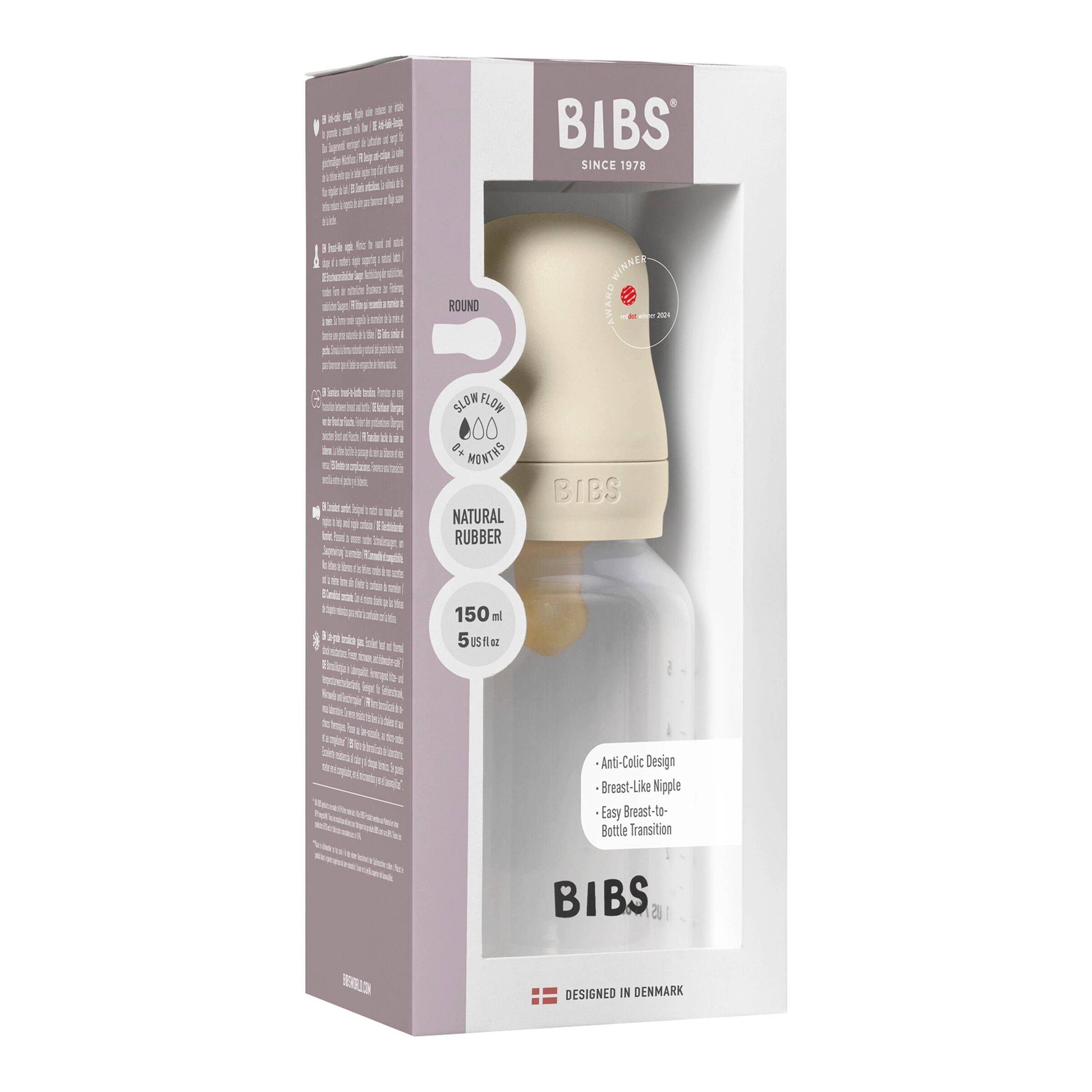 Bibs Babyflasche aus Kunststoff, 150 ml, ab 0M