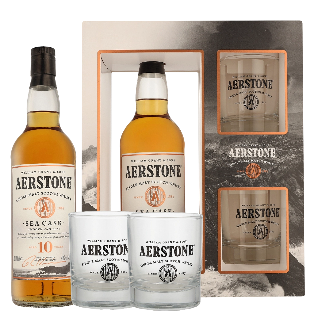 Aerstone 10 Years Sea Cask + 2 Gläser 70cl Whisky