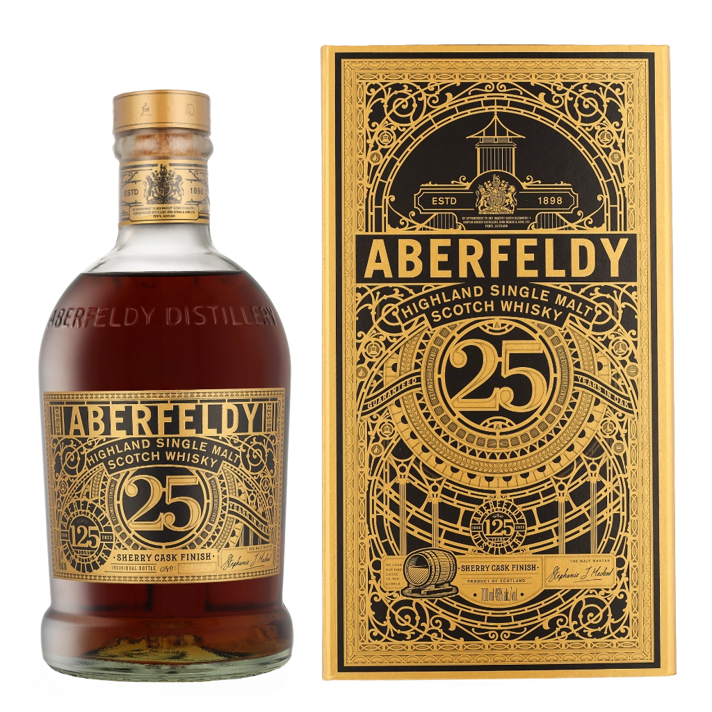 Aberfeldy 25 Years Sherry Cask Finish 125th 70cl Whisky Geschenkverpackung