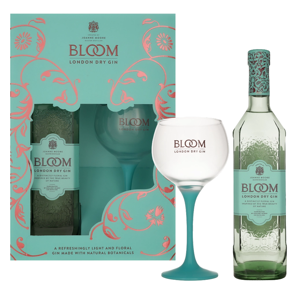 Bloom Giftset + Copa Glas 70cl Gin
